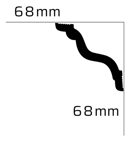 Cornisa M68 68x68mm