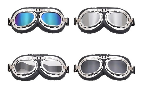 Lentes Gafas Motociclista Retro Vintage Aviador Moto Goggles