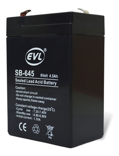 Bateria Seca Sellada 6 V @ 4.5 Ah Ecuador