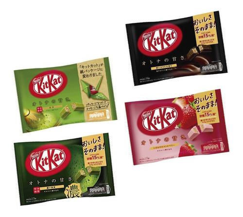 Kit Kat Japones Otona No Amasa Variado, 4 Sabores