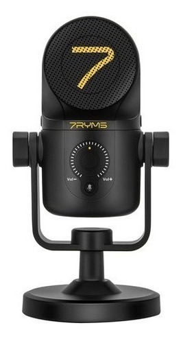 Micrófono 7ryms Sr-usr Mini Condensador Multipatrón Color Negro