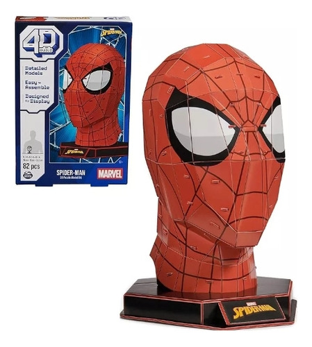 4d Build Rompecabezas Spider-man Marvel 82pcs Maqueta 