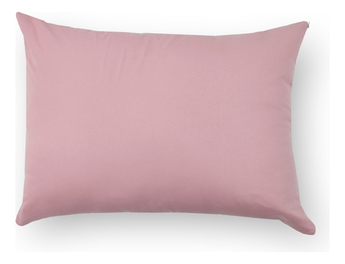 4 Funda Para Almohada Hotelera Con Cierre Microfibra Standar Color Rosa