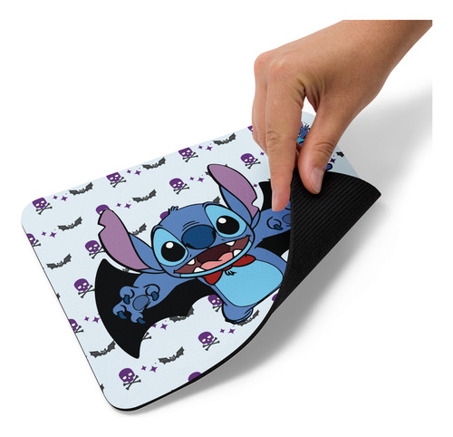 Mouse Pad Svart Diseño Stich Vampiro Halloween