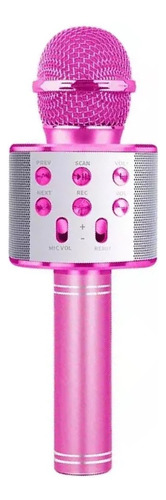 Microfono Inalambrico Karaoke Con Parlante Rosa Garantia |rt