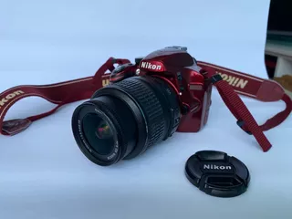 Nikon Kit D3200 + Lente 18-55mm Vr Dslr Color Rojo