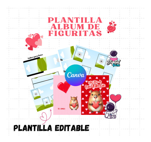 Plantilla Editable En Canva Álbum De Figuritas Digitalbaires