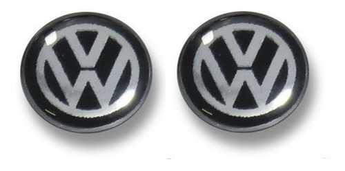 Par Emblema Resinado Adesivo Para Chave Canivete Volkswagen