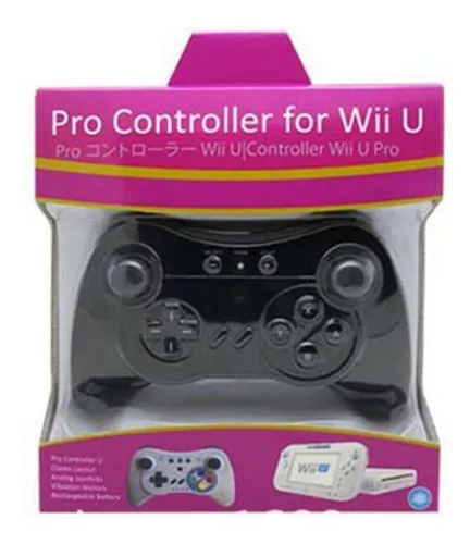 Controle wii u wireless - pro controller - preto - original :  : Games e Consoles