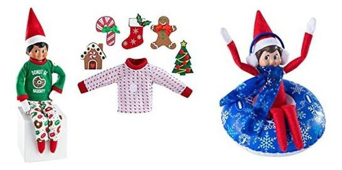 The Elf On The Shelf Holiday Outfit Set - Suéter, Pijama Y T