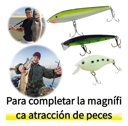 Kit De Pesca Con Cebo Artificial, Alicates Y Funda, 101pc