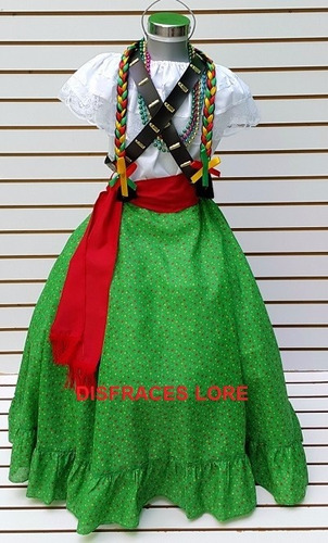 Vestuario Disfraz Adelita Traje Vestido Niñas | Envío gratis Vestuario Disfraz Adelita Traje Vestido Niñas | Envío gratis