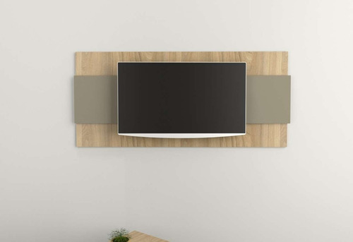 Panel Tv Tables 1044 Minimal Hasta 65¨ 180x102 Color Olmo/gris