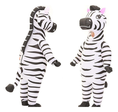 S Conjunto De Ropa Inflable Standing Zebras Theme Party