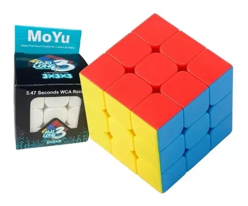 Cubo Mágico 3x3x3 Moyu Profissional Não Trava Giro Suave