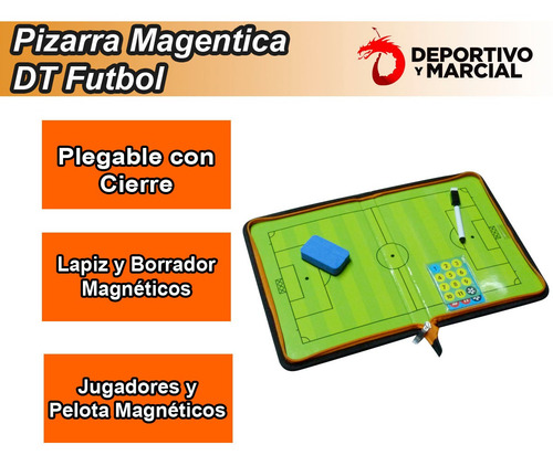 Pizarra Carpeta Magnetica Tactica Dt Futbol 11 Lapiz En3x