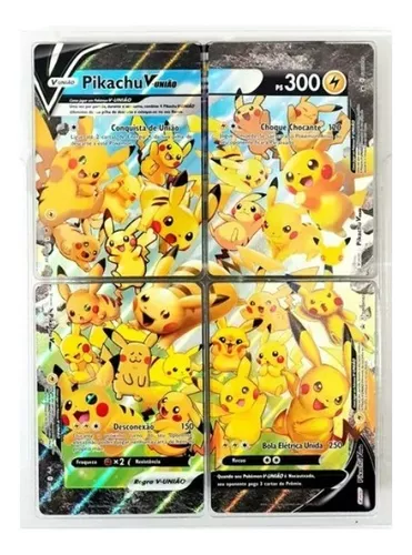 Carta Pokémon Pikachu V Grande Promo + Brindes