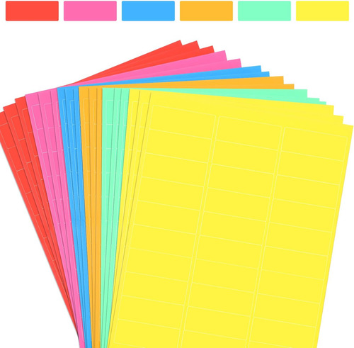 1800 Pcs Etiquetas De Colores De Color, Etiquetas De De De 1