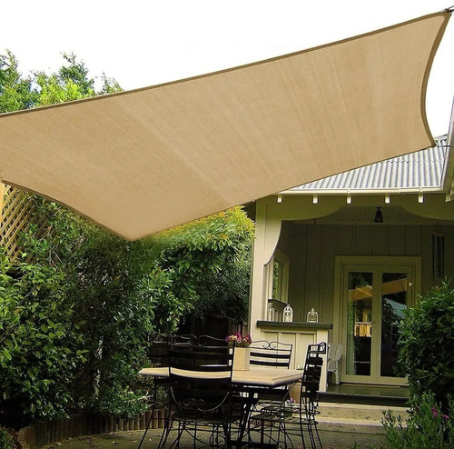 Toldo Vela P/ Sombra Viento C/ Uv -3*2.5 Rectangulo Beige