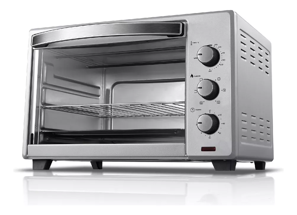 Horno Electrico De Mesa Daewoo 45 Dw-4500e 220v 35ltu Color Plateado