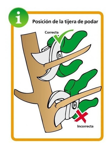Imagen 8 de 9 de Tijera Para Jardinería Punta Curva Intercambiable 8 Pulgadas