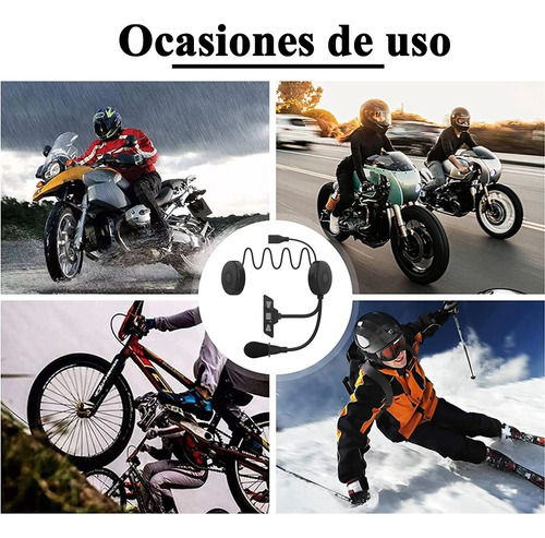 A Auricular Bluetooth Manos Libres Para Casco Motocicleta