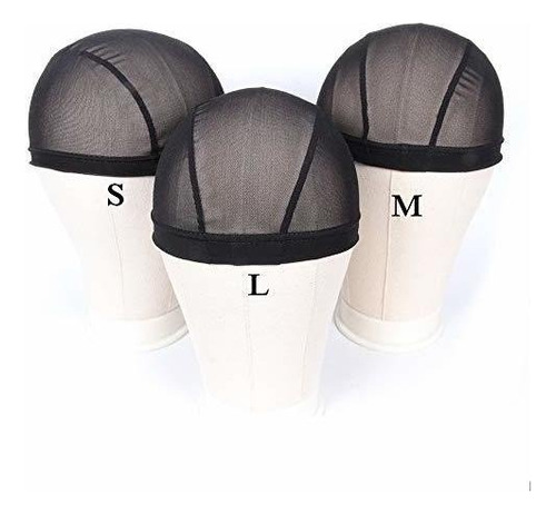 Mallas Para Pelucas - Small Mesh Dome Caps For Wigs 6 Pc