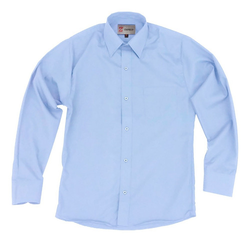 Camisa Vestir De Adulto Azul Cielo Talla Extras 44 46 48 50