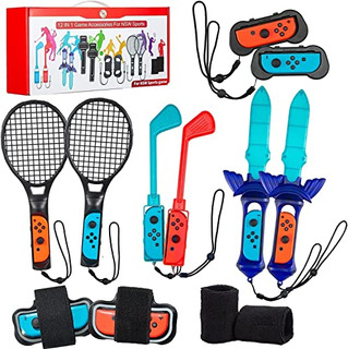 Vosinrly Switch Sports Accessories Bundle, 12 In 1 Family Sp