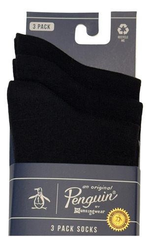 Original Penguin 3 Pack Calcetines Negros Rayados