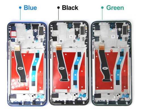 Imagen 4 de 7 de Marco De Pantalla Lcd Para Huawei Y9 Prime 2019 Azul