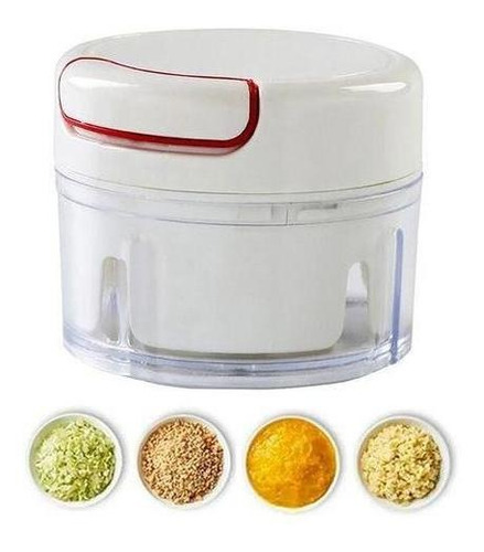 Imagem 2 de 3 de Mini Processador Triturador De Alimentos Manual Alho Cebola