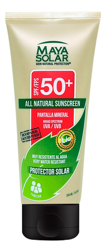 Protector Solar Mineral Biodegradable Maya Sola Fps50 204ml 