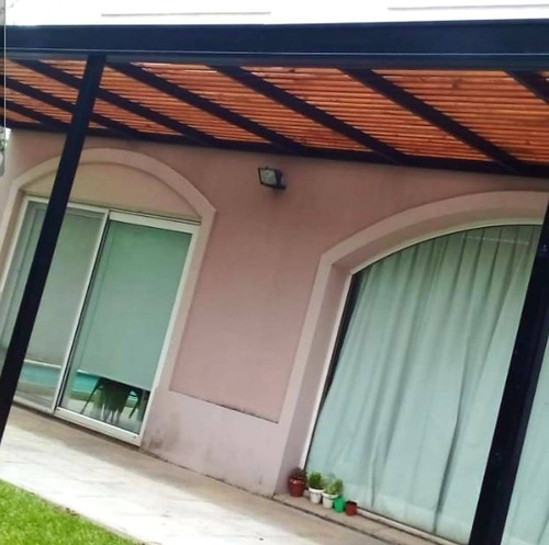 Pergolas Estructura De Hierro Con Madera X M2