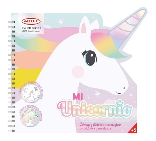 Imagen 1 de 4 de Divertiblock Block Unicornio Artel