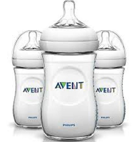 Kit Com 3 Mamadeiras Petala 260ml Philips Avent 1m+ Cor Branco