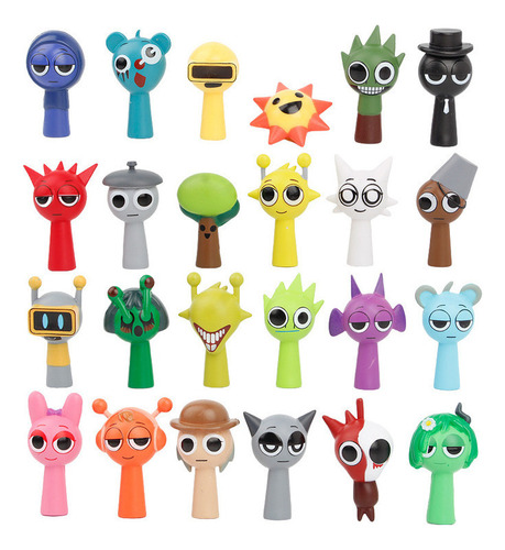 Y 24 Pcs Sprunki Rhythm Box Figuras Juguetes Juguetes