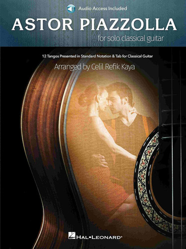 Libro: Astor Piazzolla For Solo Classical Guitar: 12 Tangos