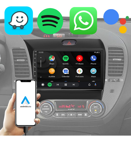 Kit Multimidia 9pol Cerato 13 A 19 Android Carplay + Câmera