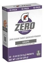 Comprar Gatorade G Zero Polvo Grape 10 Pz