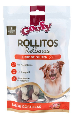 Goofy Rollitos Rellenos Sabor Costillas Sin Gluten 3 Und