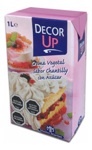 Crema Vegetal Decor Up Chantilly 1 Litro