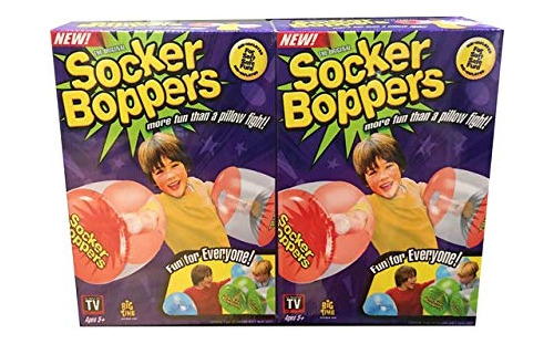 Socker Boppers - Almohadas Inflables De Boxeo, 2 Pares De B.
