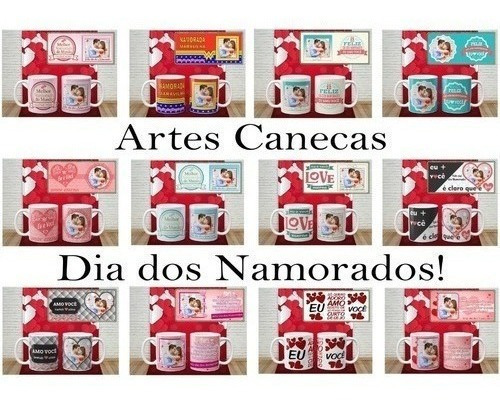 Kit Digital Dia Dos Namorados + 800 Arquivos