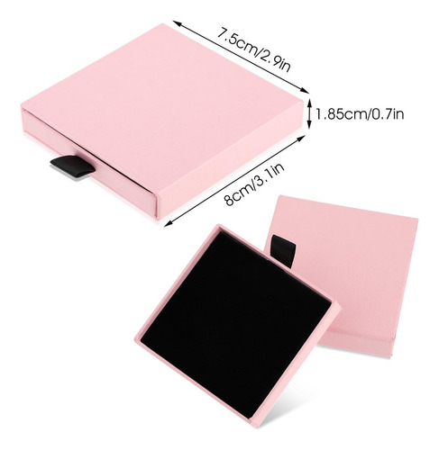 2 Piezas Caja De Regalo De Joyería Pulsera Cajas De Regalo C