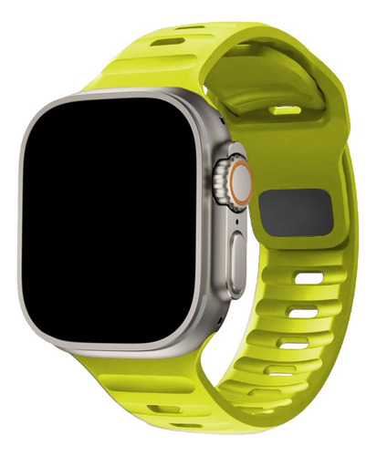 Correa / Pulsera Silicona Sport Para Apple Watch Ultra 49 Mm Color Fluor