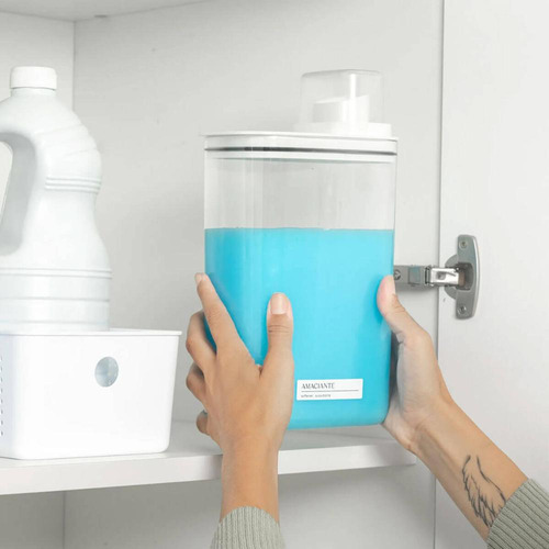 Kit 2 Dispenser Para Sabão Líquido Amaciante 1,5l E 2,3l Flo