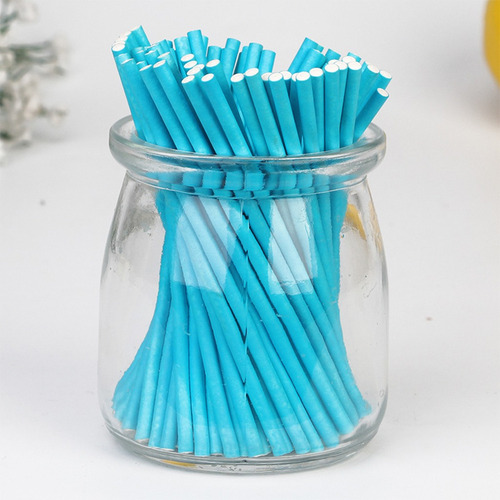 2025 Caramelo Manzanas Chupón Palitos Azul