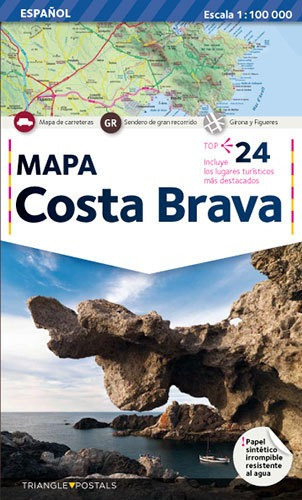 Costa Brava, Mapa, De Vários Autores., Vol. 0. Editorial Triangle Postals, S.l., Tapa Blanda En Español, 2022