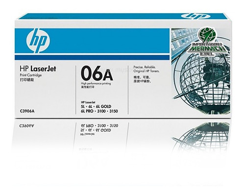 Toner Hp Laser Jet 06a C3906a Negro 5l/6l/3100/3150